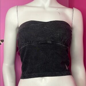 Free People Black Strapless Women's Top size small